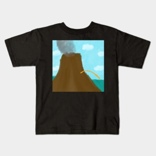 Peeing Volcano Kids T-Shirt